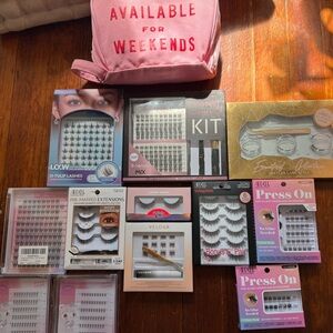 FALSE EYELASH EXTENSIONS ARDELL Velour Petite Club SET CLUSTER LASHES KIT STRIP